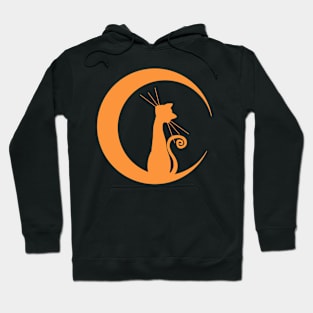 Cat and Moon Hoodie